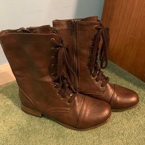 Brown Mossimo Lace Up Boots